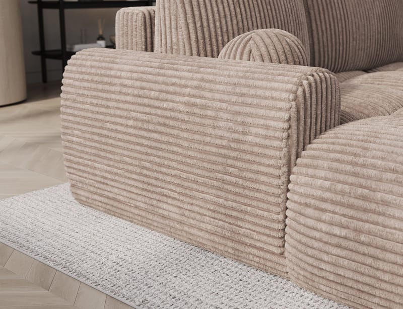 Vittario 3-sits Bubblig Bäddsoffa med Divan och förvaring Vänster - Modullo 20 - Products - Möbler - Soffa - Bäddsoffa - Hörnbäddsoffa