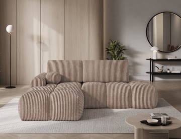 Vittario 3-sits Bubblig Bäddsoffa med Divan och förvaring Vänster - Modullo 20 - Products - Möbler - Soffa - Bäddsoffa - Hörnbäddsoffa