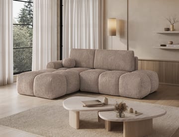 Vittario 3-sits Bubblig Bäddsoffa med Divan och förvaring Vänster - Modullo 20 - Products - Möbler - Soffa - Bäddsoffa - Hörnbäddsoffa