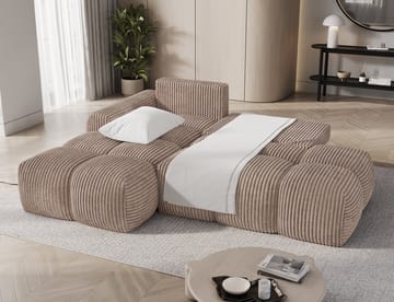 Vittario 3-sits Bubblig Bäddsoffa med Divan och förvaring Vänster - Modullo 20 - Products - Möbler - Soffa - Bäddsoffa - Hörnbäddsoffa