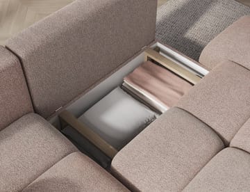 Vittario 3-sits Bubblig Bäddsoffa med Divan och förvaring Vänster - Xillar 20 - Products - Möbler - Soffa - Bäddsoffa - Hörnbäddsoffa