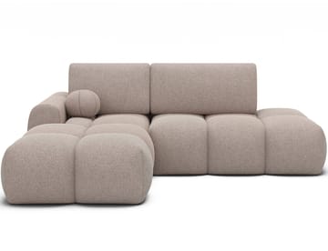Vittario 3-sits Bubblig Bäddsoffa med Divan och förvaring Vänster - Xillar 20 - Products - Möbler - Soffa - Bäddsoffa - Hörnbäddsoffa