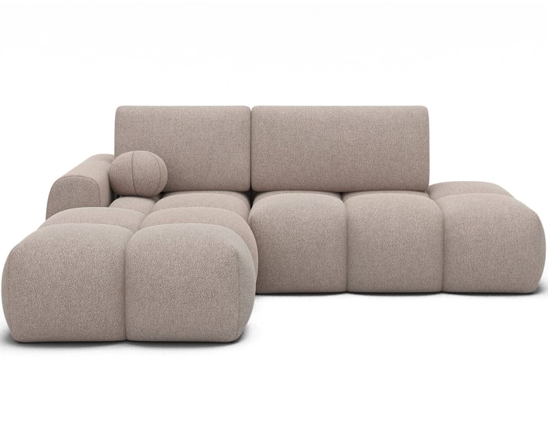Vittario 3-sits Bubblig Bäddsoffa med Divan och förvaring Vänster - Xillar 20 - Products - Möbler - Soffa - Bäddsoffa - Hörnbäddsoffa