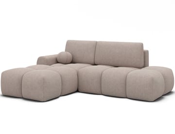 Vittario 3-sits Bubblig Bäddsoffa med Divan och förvaring Vänster - Xillar 20 - Products - Möbler - Soffa - Bäddsoffa - Hörnbäddsoffa