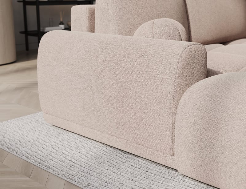 Vittario 3-sits Bubblig Bäddsoffa med Divan och förvaring Vänster - Xillar 20 - Products - Möbler - Soffa - Bäddsoffa - Hörnbäddsoffa