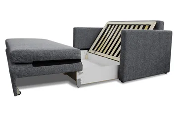 Willhelm Liten Bäddsoffa 2-sits 160 cm Bred - Grå / Ljusgrå - Products - Möbler - Soffa - Bäddsoffa - 2 sits bäddsoffa