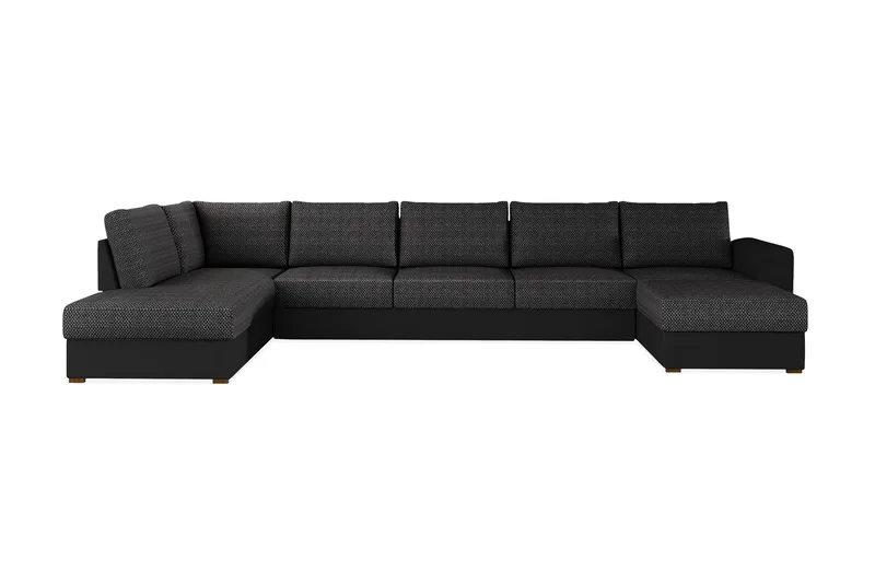 Wilma Hörnsoffa Vänster - Svart - Products - Möbler - Soffa - Bäddsoffa - Bäddsoffa divan