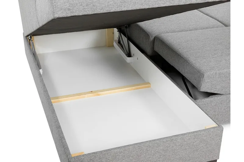 Wilma Hörnsoffa Vänster - Svart - Products - Möbler - Soffa - Bäddsoffa - Bäddsoffa divan