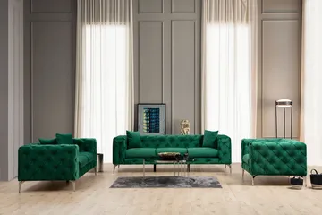 Beachport Soffa 3-sits - Grön - Products - Möbler - Soffa - 3 sits soffa
