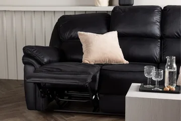 Saranda Reclinersoffa - Svart - Products - Möbler - Soffa - Biosoffa & reclinersoffa - 3 sits biosoffa & reclinersoffa