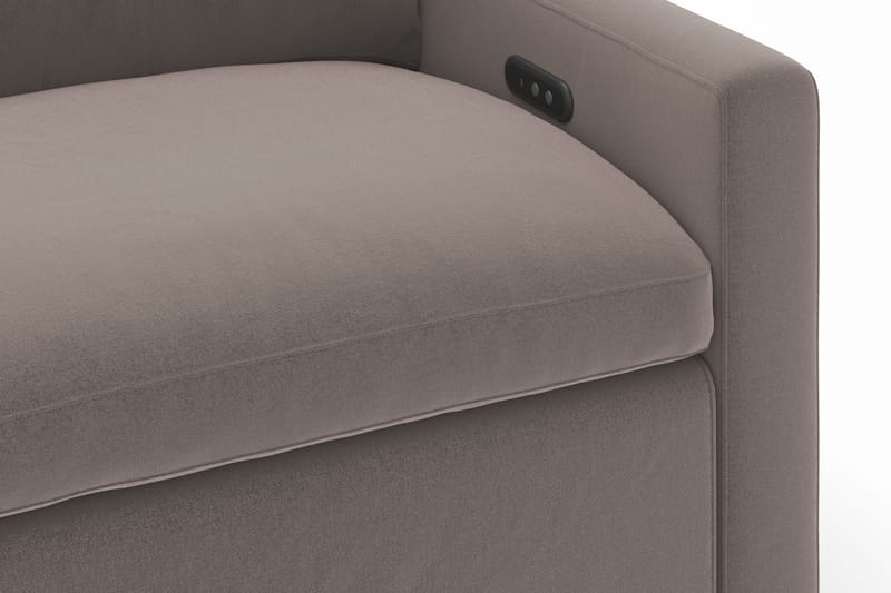 Barsele 3-sits Elektrisk Reclinersoffa - Brun - Products - Möbler - Soffa - Biosoffa & reclinersoffa