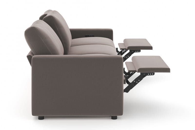 Barsele 3-sits Elektrisk Reclinersoffa - Brun - Products - Möbler - Soffa - Biosoffa & reclinersoffa