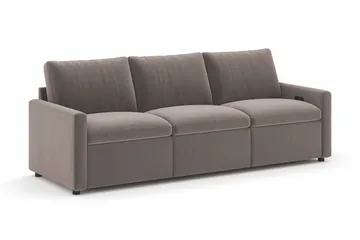 Barsele 3-sits Elektrisk Reclinersoffa - Brun - Products - Möbler - Soffa - Biosoffa & reclinersoffa