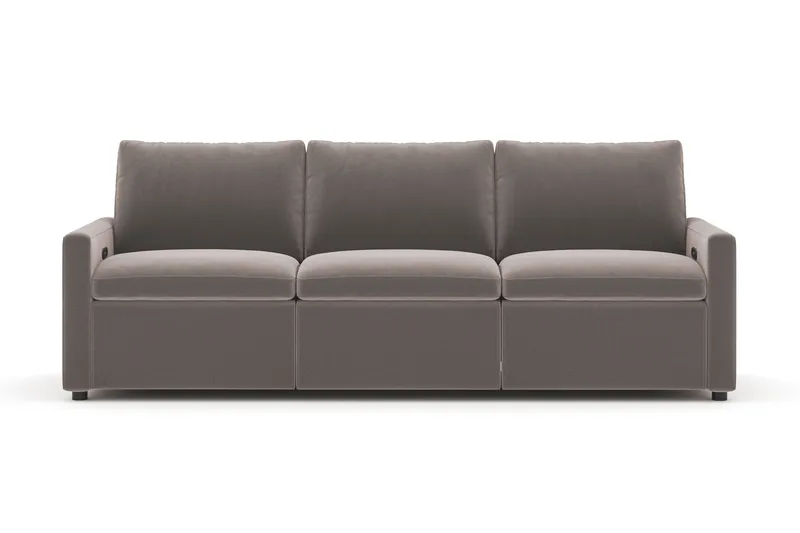 Barsele 3-sits Elektrisk Reclinersoffa - Brun - Products - Möbler - Soffa - Biosoffa & reclinersoffa