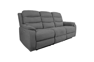 Mimi Reclinersoffa 3-sits Grå - Products - Möbler - Soffa - Biosoffa & reclinersoffa