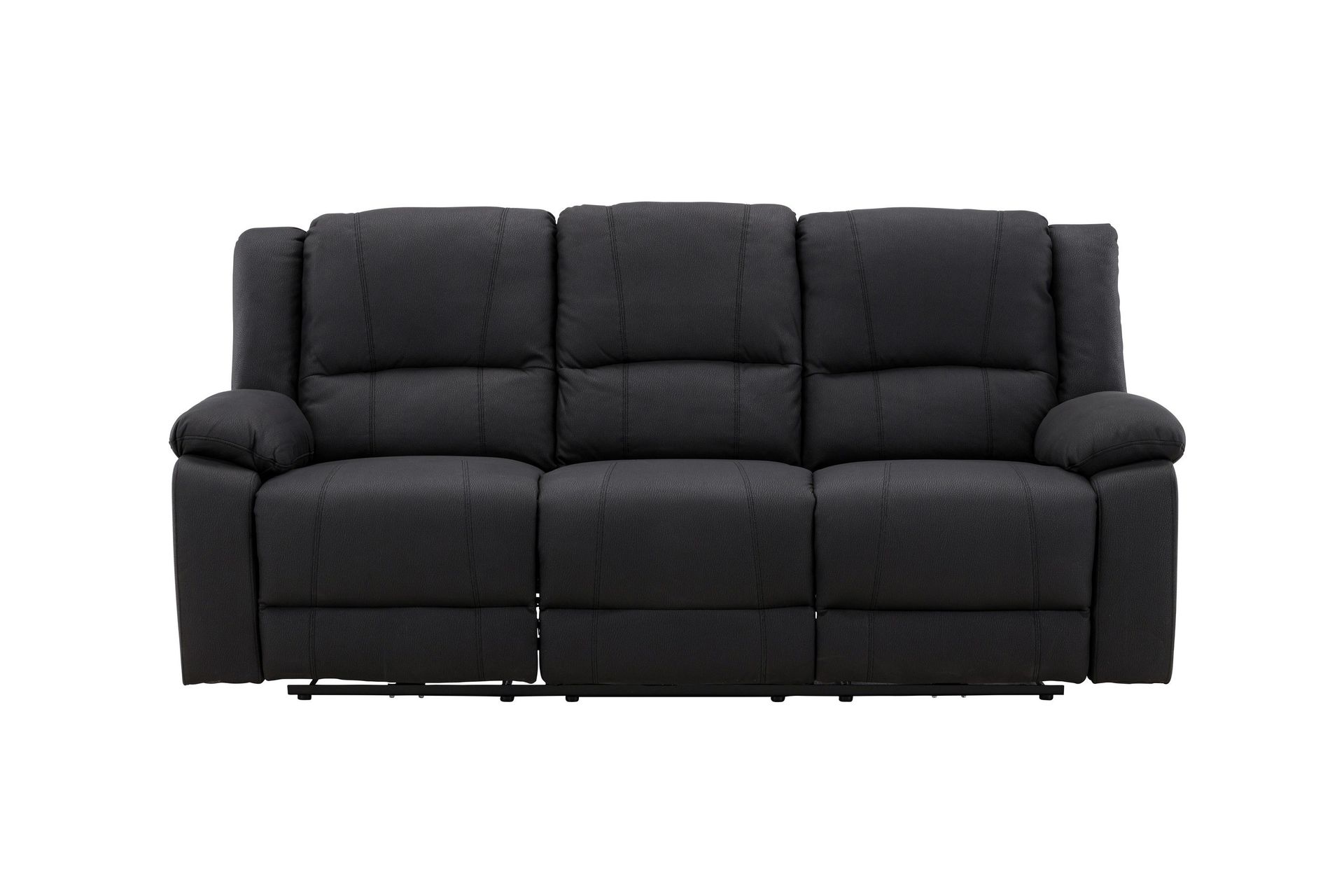 Reclinersoffa med hörn Comfort Living Singapore Reclinersoffa 3 sits Konstläder Black