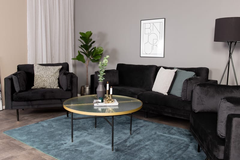 Boom 3-sits Soffa - Svart - Products - Möbler - Soffa - 3 sits soffa