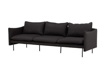 Brunskär Soffa 3-sits Svart - Vind - Products - Möbler - Soffa - 3 sits soffa