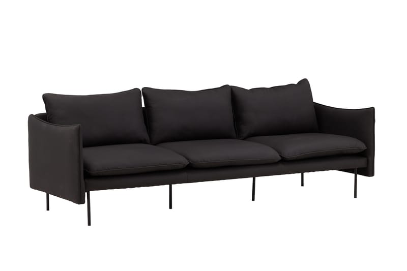 Brunskär Soffa 3-sits Svart - Vind - Products - Möbler - Soffa - 3 sits soffa