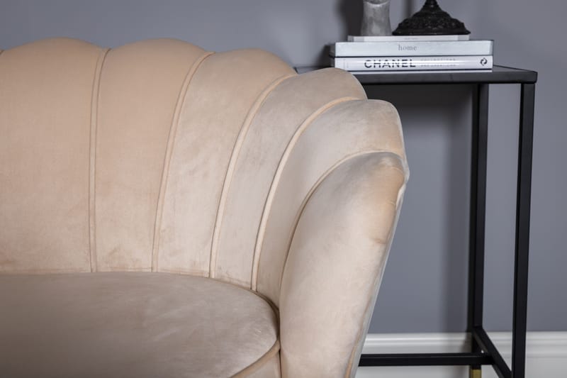 Calais 3-sits Soffa Sammet - Beige - Products - Möbler - Soffa - 3 sits soffa