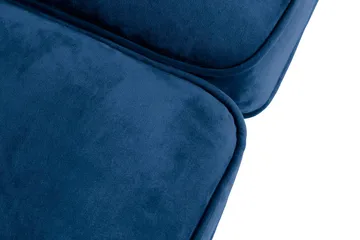 Chesterfield Lyx 2-sits Liten sammetssoffa - Djup soffa 160 cm bred - Blå - Products - Möbler - Soffa - 2 sits soffa