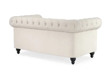 Chesterfield Lyx 2-sits Sammetssoffa - Liten djup soffa - Beige - Products - Möbler - Soffa - Sammetssoffa
