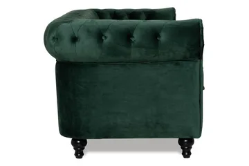Chesterfield Lyx 3 sits Sammetssoffa - Djup soffa - Grön - Products - Möbler - Soffa - Chesterfield soffa