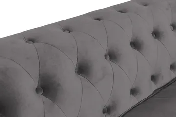 Chesterfield Lyx 3 sits Sammetssoffa - Djup soffa - Mörkgrå - Products - Möbler - Soffa - Chesterfield soffa