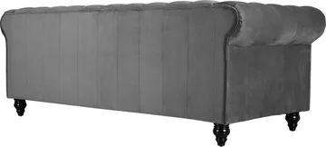 Chesterfieldsoffa 3-sits grå - Grå - Products - Möbler - Soffa - Chesterfield soffa