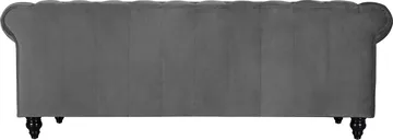 Chesterfieldsoffa 3-sits grå - Grå - Products - Möbler - Soffa - Chesterfield soffa