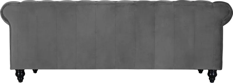 Chesterfieldsoffa 3-sits grå - Grå - Products - Möbler - Soffa - Chesterfield soffa