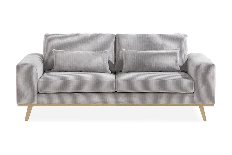 Copenhagen 2-sits Manchestersoffa - Ljusgrå - Products - Möbler - Soffa - 2 sits soffa