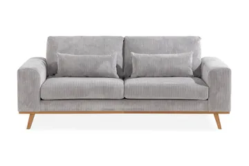 Copenhagen 2-sits Manchestersoffa - Ljusgrå - Products - Möbler - Soffa - 2 sits soffa