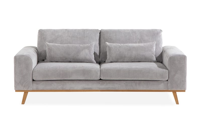 Copenhagen 2-sits Manchestersoffa - Ljusgrå - Products - Möbler - Soffa - 2 sits soffa