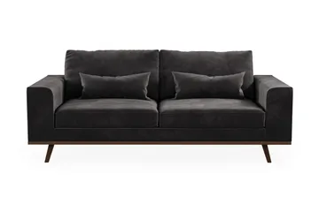 Copenhagen 2-sits Sammetssoffa - Mörkgrå - Products - Möbler - Soffa - Sammetssoffa