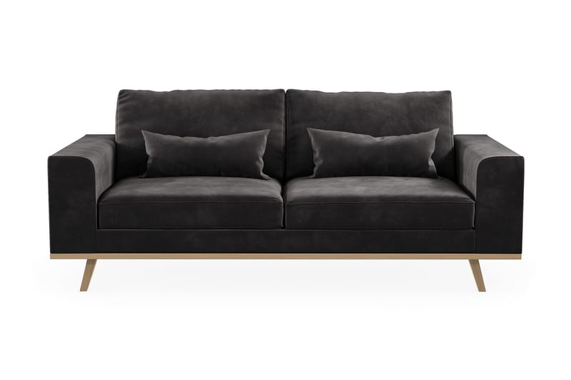 Copenhagen 2-sits Sammetssoffa - Mörkgrå - Products - Möbler - Soffa - Sammetssoffa