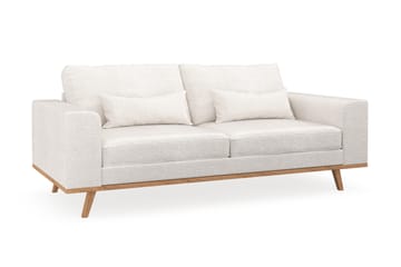 Copenhagen 2-sits Soffa i Bouclé - Vit - Products - Möbler - Soffa - 2 sits soffa