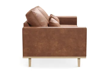 Copenhagen 2-sits Soffa i Konstläder - Brun - Products - Möbler - Soffa - 2 sits soffa