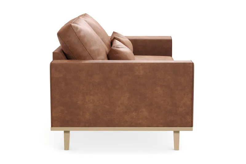 Copenhagen 2-sits Soffa i Konstläder - Brun - Products - Möbler - Soffa - 2 sits soffa