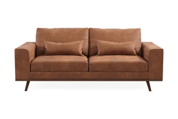Copenhagen 2-sits Soffa i Konstläder - Brun - Products - Möbler - Soffa - 2 sits soffa