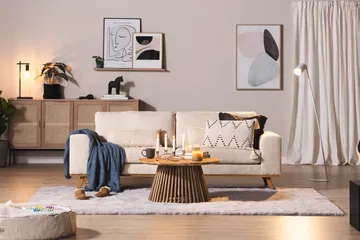 Copenhagen 3-sits Manchestersoffa - Beige - Products - Möbler - Soffa - 3 sits soffa