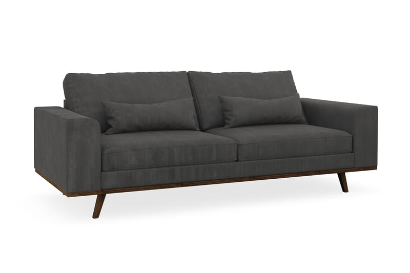 Copenhagen 3-sits Manchestersoffa - Mörkgrå - Products - Möbler - Soffa - 3 sits soffa