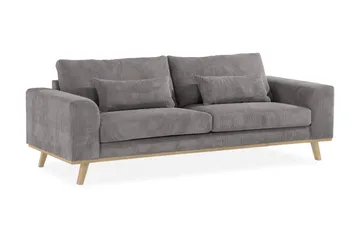 Copenhagen 3-sits Manchestersoffa - Mörkgrå - Products - Möbler - Soffa - 3 sits soffa