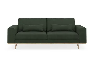 Copenhagen 3-sits Manchestersoffa - Mörkgrön - Products - Möbler - Soffa - 3 sits soffa