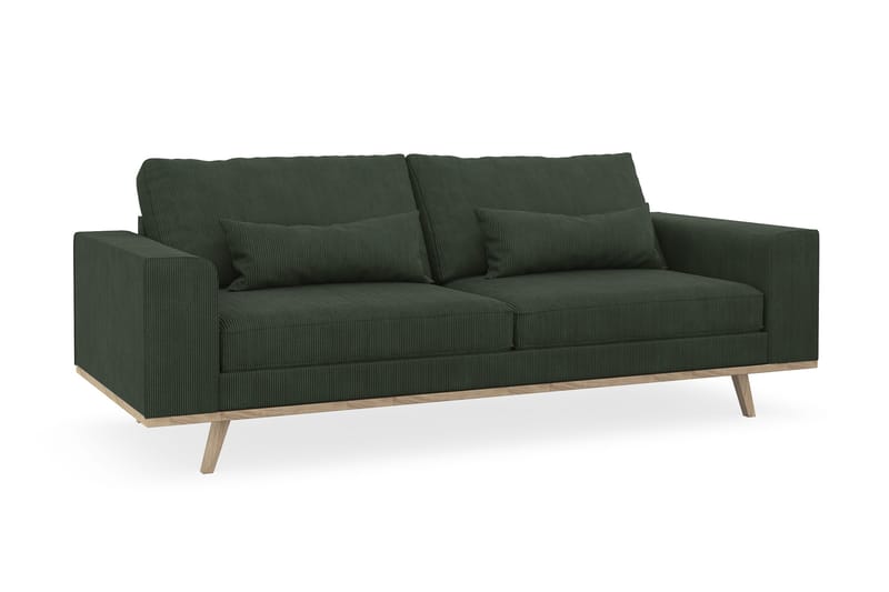 Copenhagen 3-sits Manchestersoffa - Mörkgrön - Products - Möbler - Soffa - 3 sits soffa