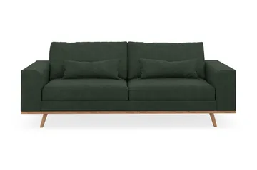 Copenhagen 3-sits Manchestersoffa - Mörkgrön - Products - Möbler - Soffa - 3 sits soffa
