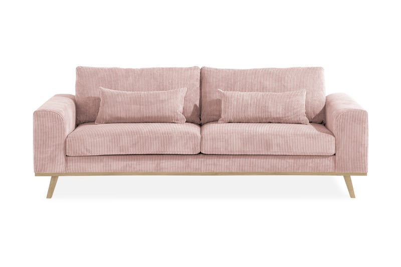 Copenhagen 3-sits Manchestersoffa - Rosa - Products - Möbler - Soffa - 3 sits soffa