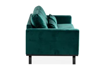 Copenhagen 3-sits Sammetssoffa - Grön - Products - Möbler - Soffa - 3 sits soffa