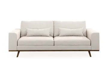 Copenhagen 3-sits Sammetssoffa - Krämvit - Products - Möbler - Soffa - 3 sits soffa
