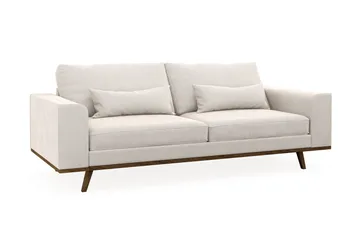 Copenhagen 3-sits Sammetssoffa - Krämvit - Products - Möbler - Soffa - 3 sits soffa